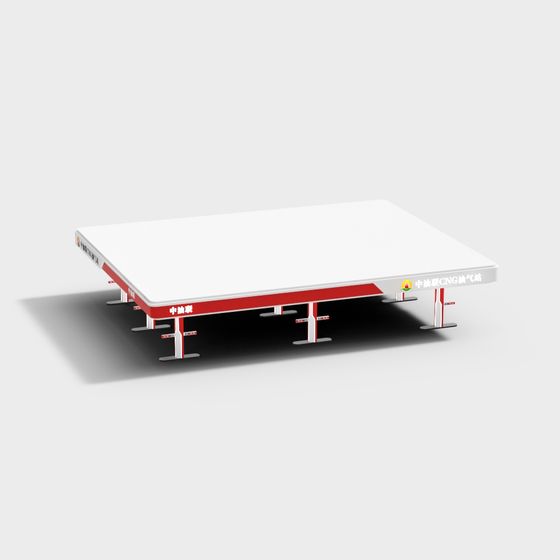 CNG Gas Station Platform 3D model
