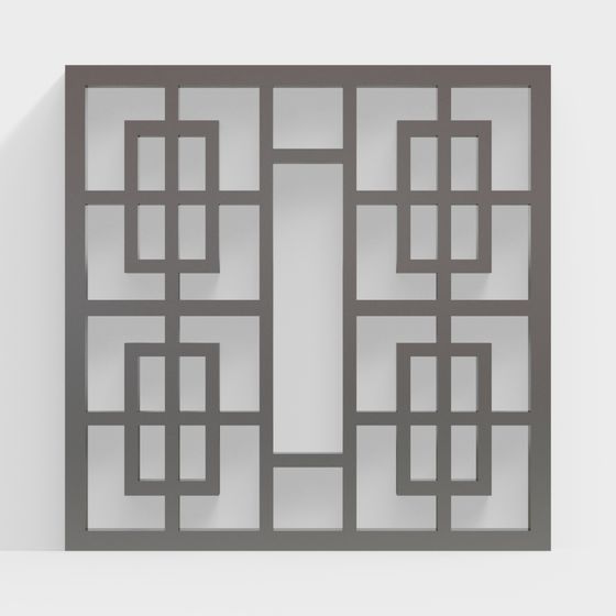 Unique Low-Polygon Geometric Window 3D model