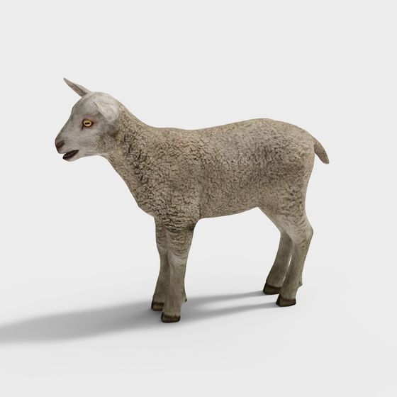 Realistic Sheep 3D Model for Natural Scenes