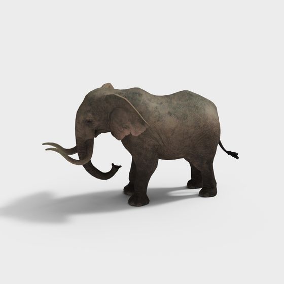 Lifelike African Elephant 3D Model