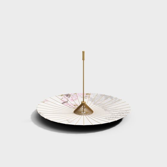 Sakura Rain 3D Model Umbrella