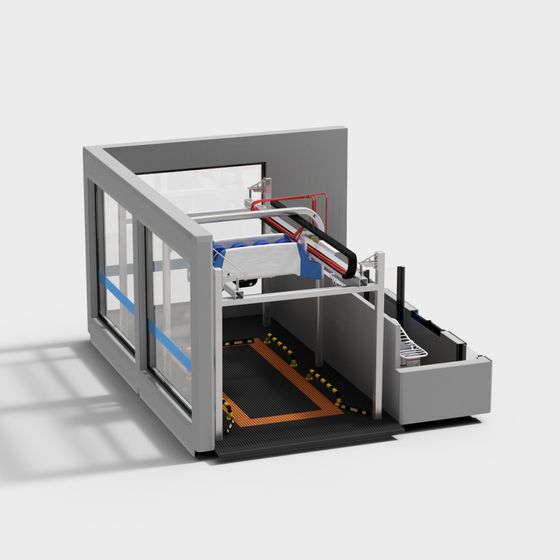 Modern Low-Polygon Elevator 3D model