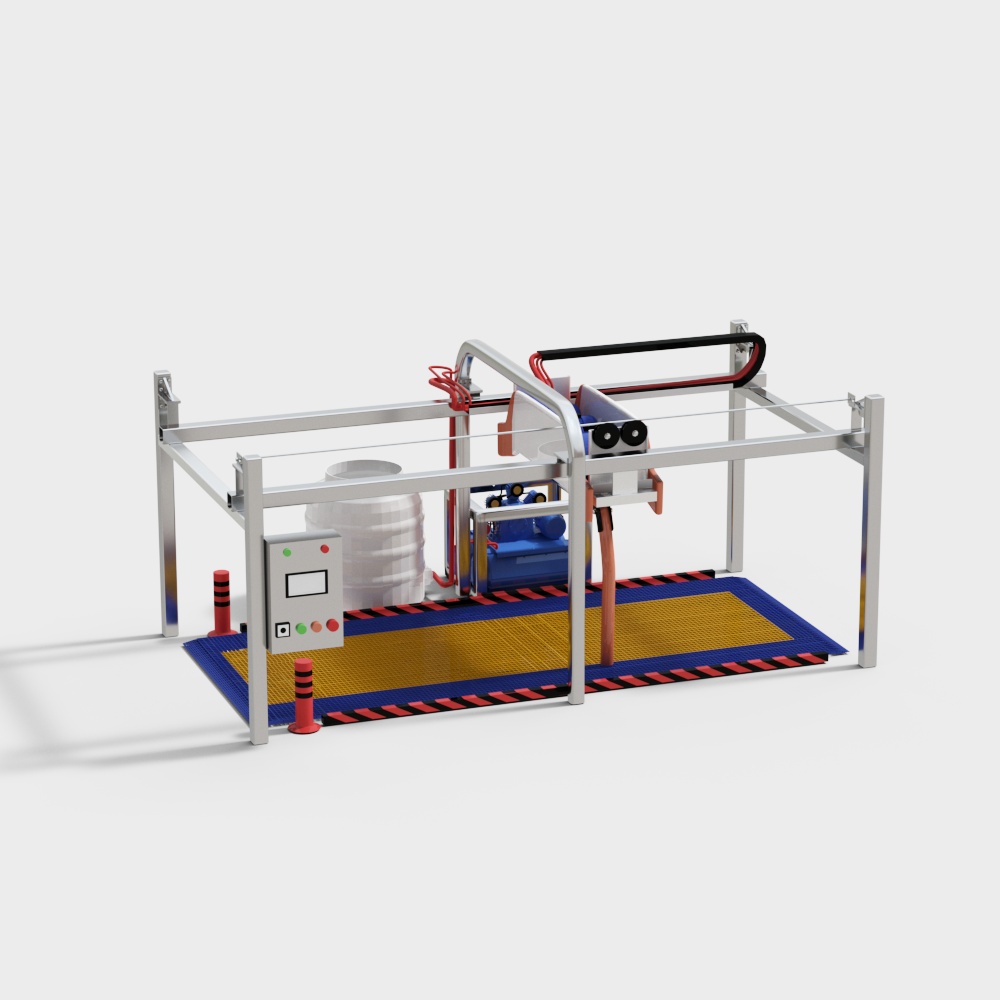 Industrial Robot 3D model for Designers and Developers