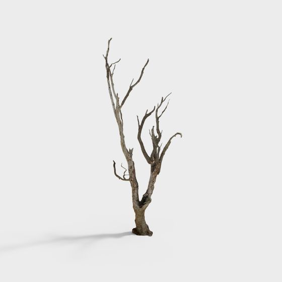 Unique Low Poly Dead Tree 3D model
