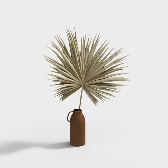 Desert Oasis 3D Model - Nature and Art Harmony