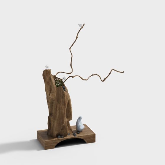 Forest Meditator 3D model for Creative Projects