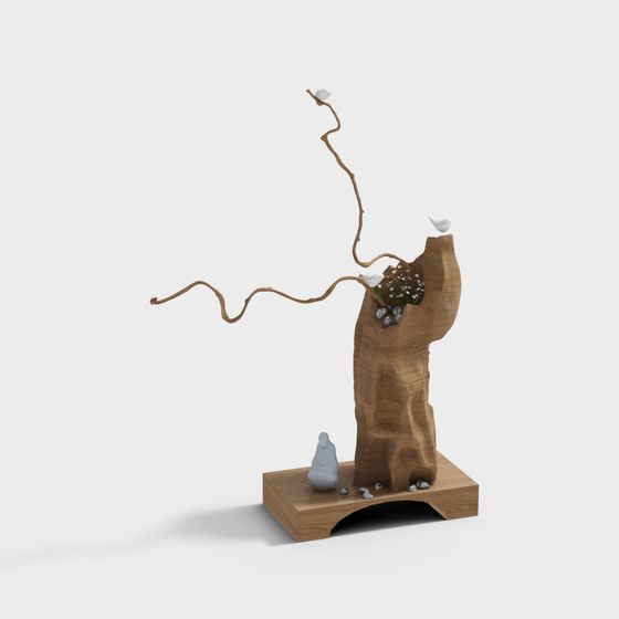 Detailed Old Tree 3D Model for Creative Designs