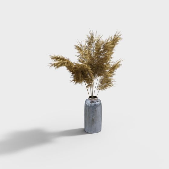 Dry Grass Vase 3D model