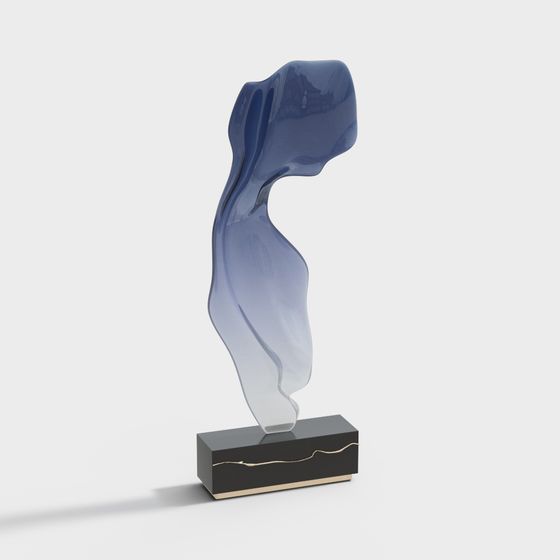 Flowing Light Trophy 3D model
