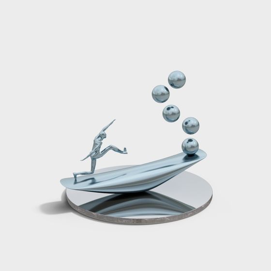 Balance Art 3D Model for Creative Projects
