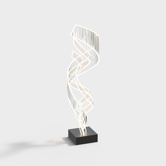 Spiral Light 3D model for Creative Spaces