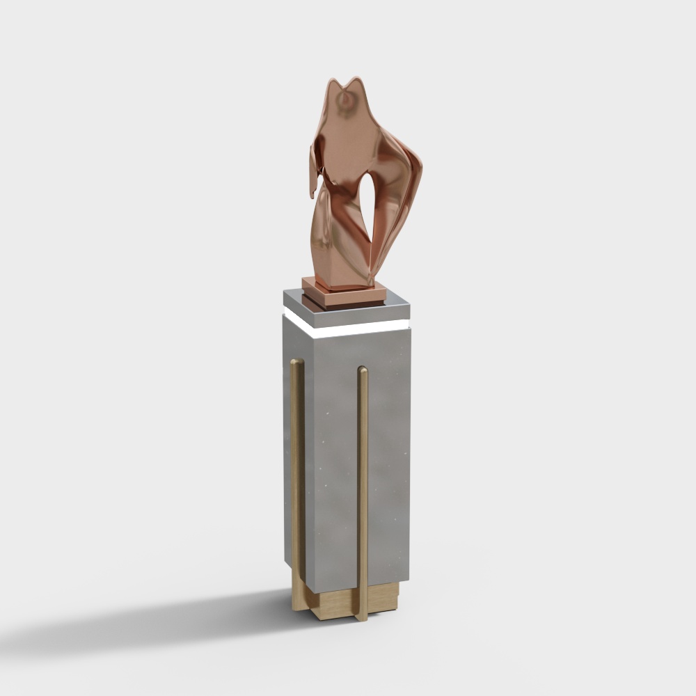 Hotel lobby sculpture installation