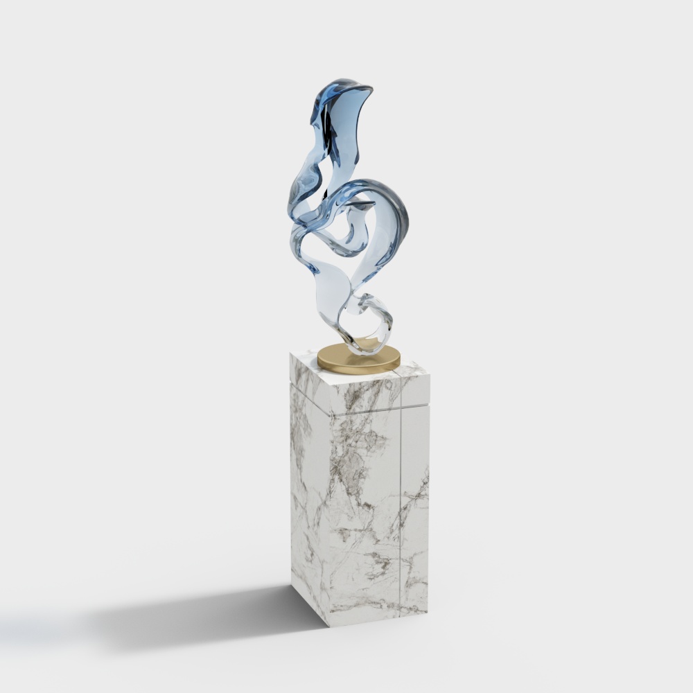 Flowing Dance Snake 3D model