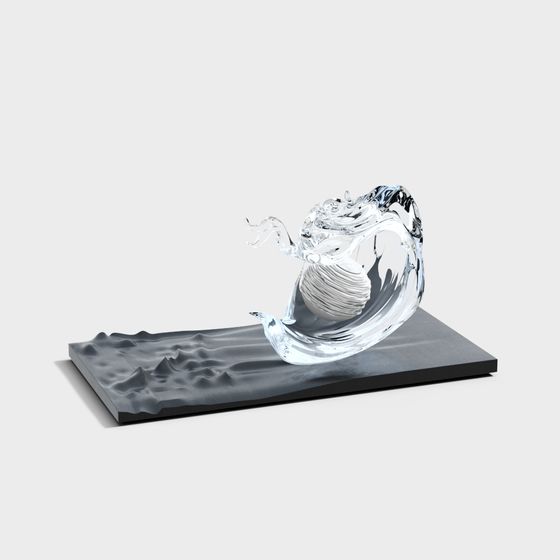 Wave and Pearl 3D model