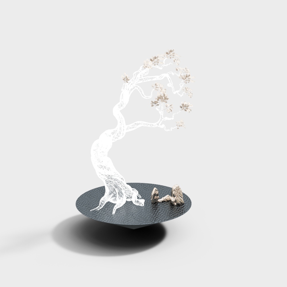 Installation de sculpture artistique dans le hall de l'hôtel