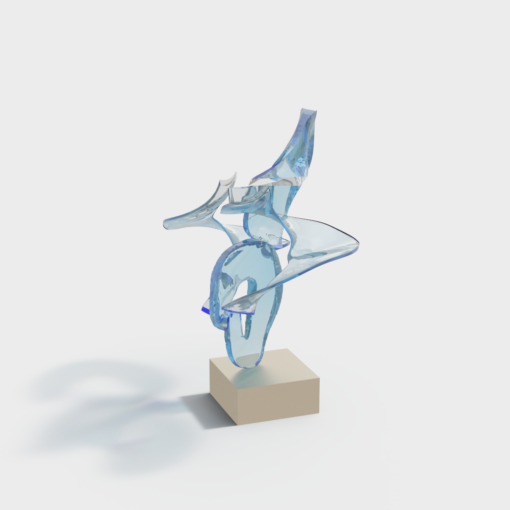 호텔 로비에 설치된 조각 미술 조형