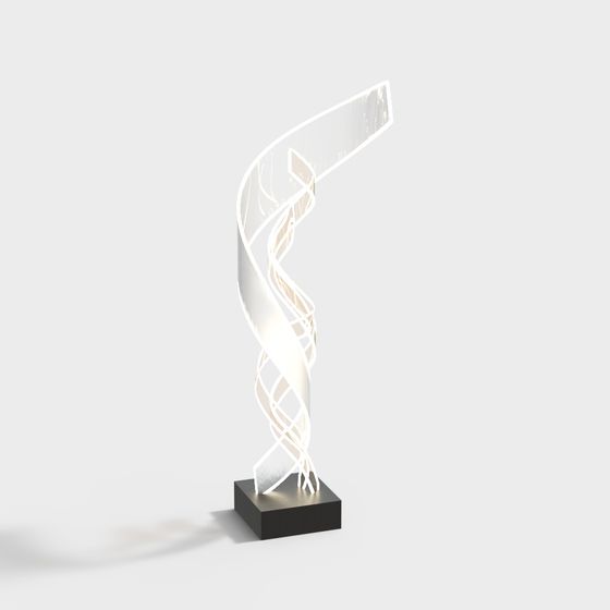Spiral Light Sculpture 3D model