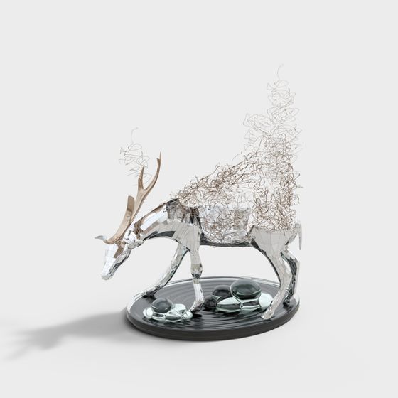 Mesmerizing Broken Deer 3D model for Creative Works