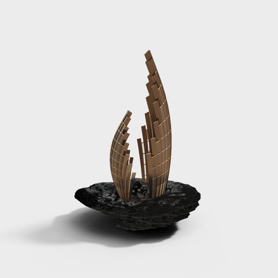 Futuristic Wings 3D model for Designers and Developers