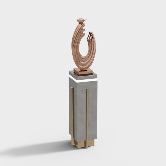 Luminous Trophy 3D model
