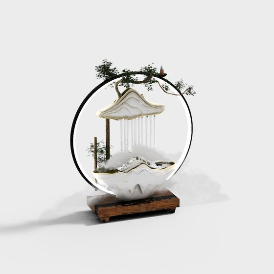 ホテルロビーのアート彫刻設置