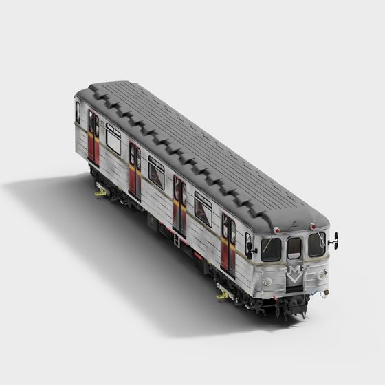 Modern Subway Car 3D model