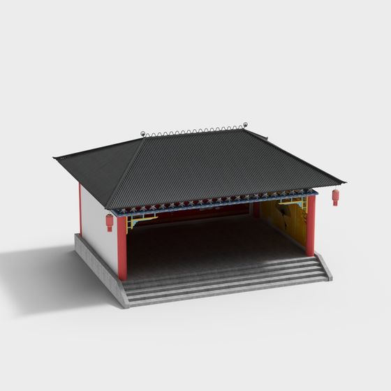 Traditional Chinese Market 3D model