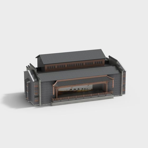 Ancient Oriental Aesthetic 3D model