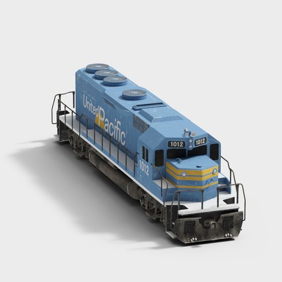 United Pacific Locomotive 3D model
