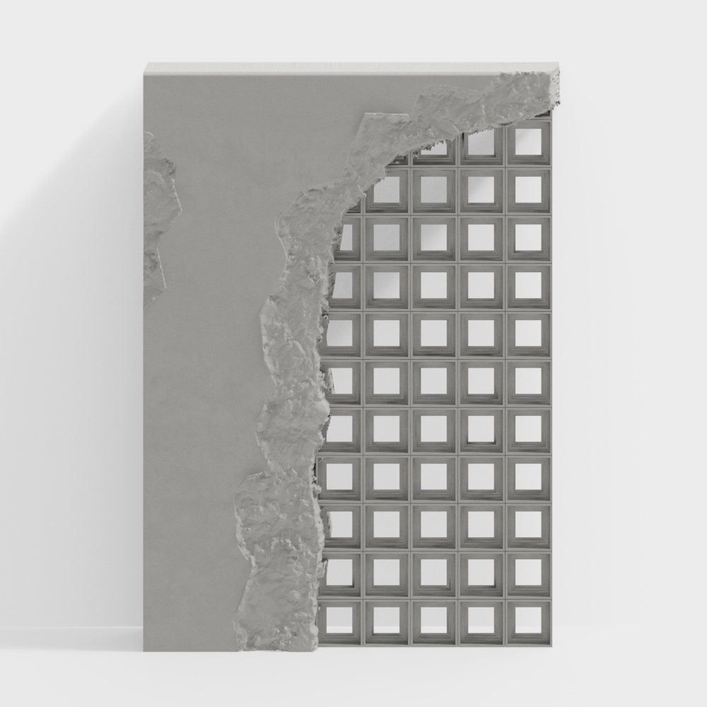 Low-Polygon Industrial Style 3D Model