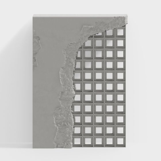 Low-Polygon Industrial Style 3D Model