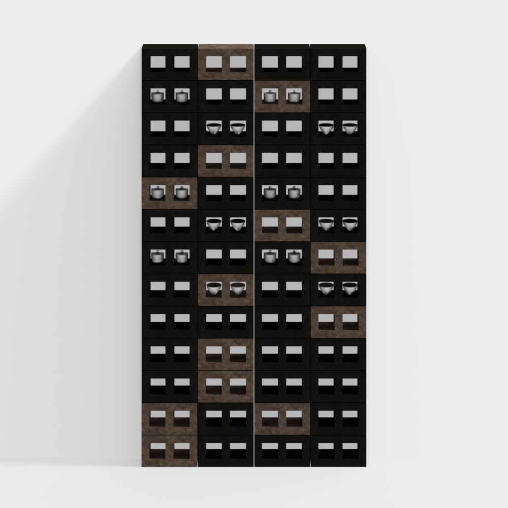 Hollow brick partition