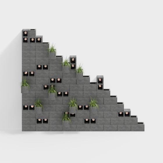 Vách ngăn gạch bê tông rỗng