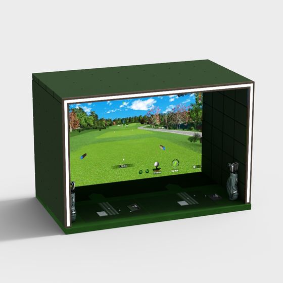 Indoor Golf Simulator 3D model