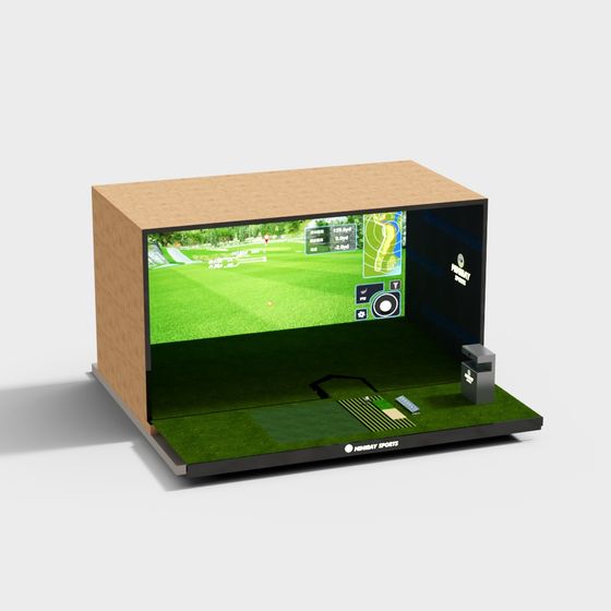 Indoor Golf Simulator 3D model