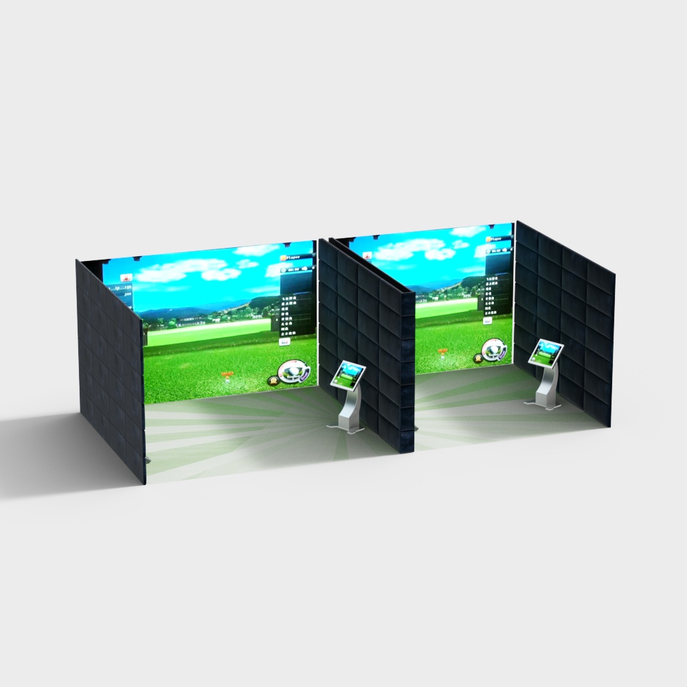 Interactive Exhibition Display Stand 3D model
