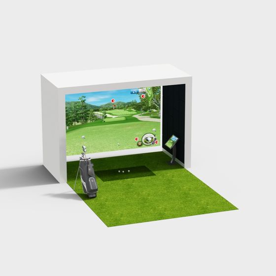 Indoor Golf Simulator 3D model