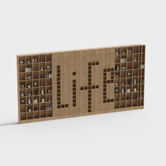 Life Wall 3D model with Unique Low-Polygon Design