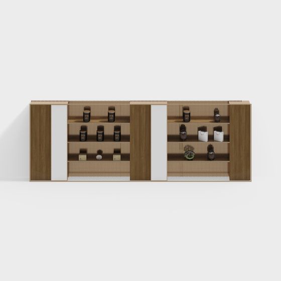 Urban Window Display Cabinet 3D model for Modern Spaces