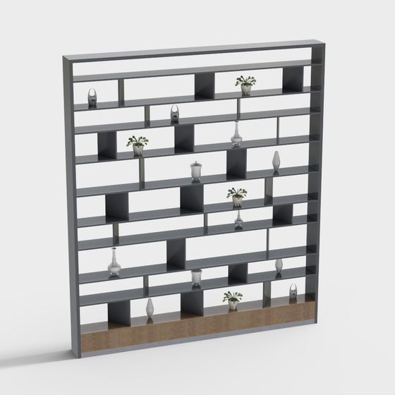 Urban Elegance Bookshelf 3D model