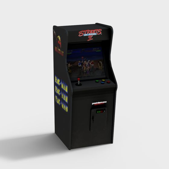 Nostalgic Arcade Cabinet 3D model