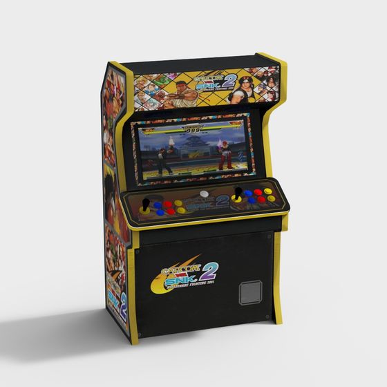 Arcade Cabinet - Street Fighter II 3D model