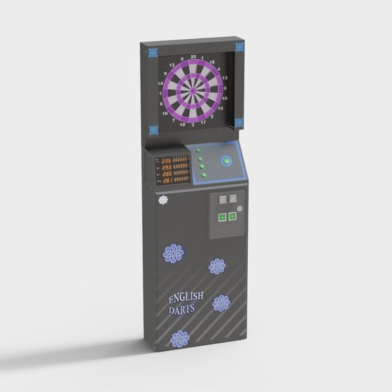 Retro Modern Electronic Dartboard 3D model