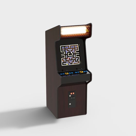 Retro Arcade Cabinet 3D model