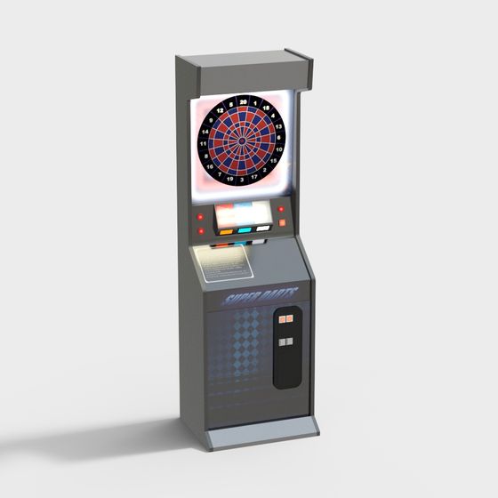 Super Darts Arcade Machine 3D model for Retro Designs
