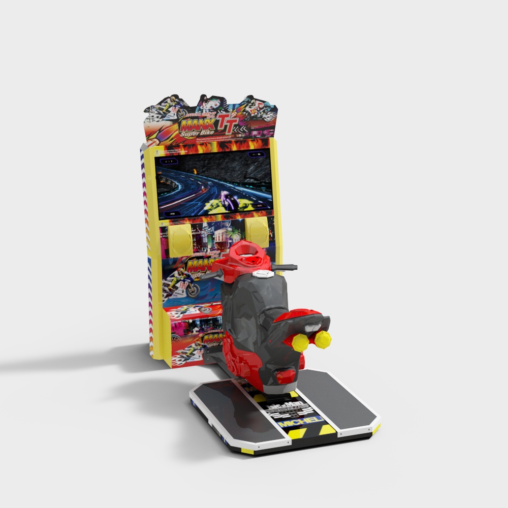 Manx TT Super Bike Arcade Machine 3D model