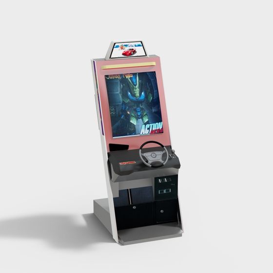 Retro Arcade Cabinet 3D model