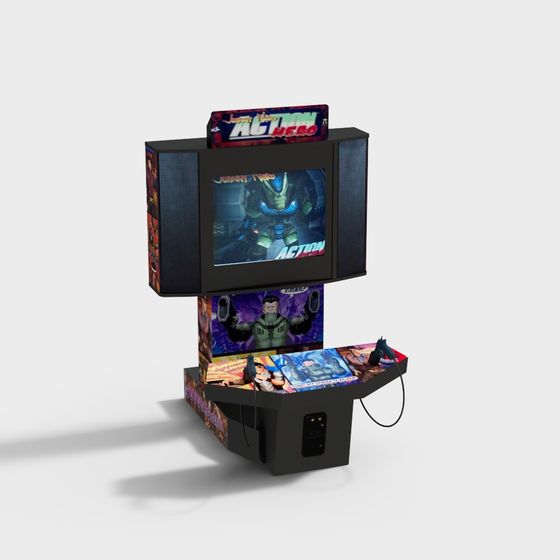 Classic Arcade Cabinet 3D model