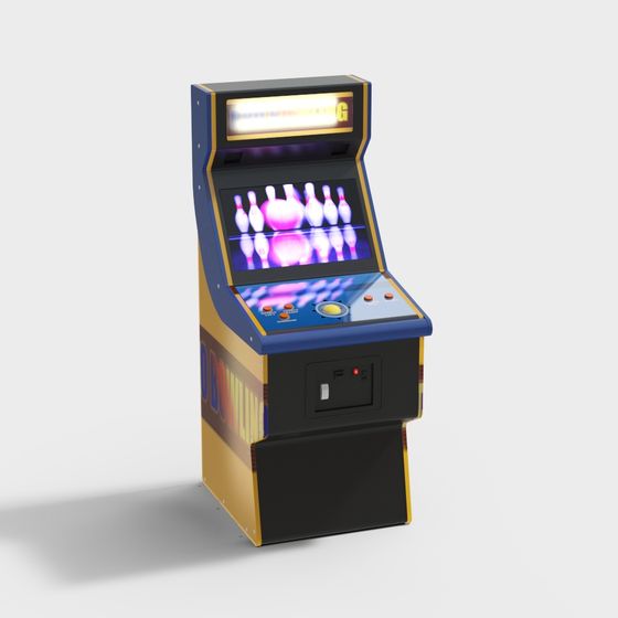 Bowling Alley Arcade Machine 3D model