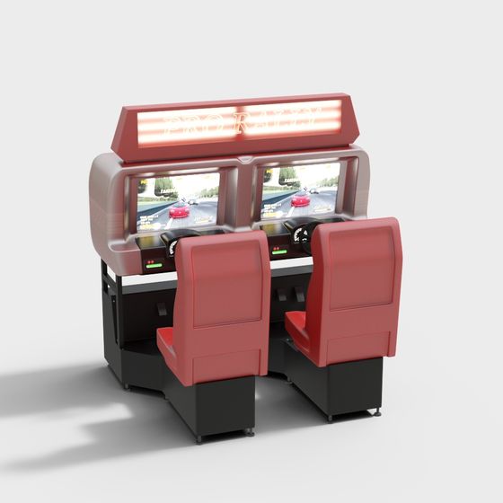 Pro Racer 3D model - Retro Arcade Game Machine